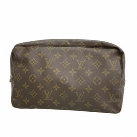 Louis Vuitton Monogram True Toilet Wallet 28 M47522 Brown Women's Pouch