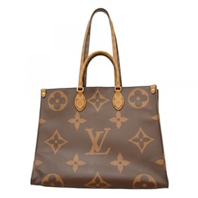 Louis Vuitton Monogram Giant Reverse On-the-Go Tote Bag M44576 Brown 2-Way for Women