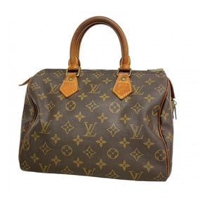 Louis Vuitton Monogram Speedy 25 Handbag M41109 Brown Women's