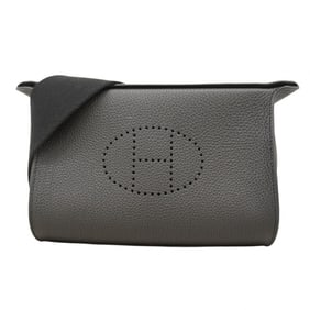 Hermes Hermès Vid Poche Togo Shoulder Bag, Black, B Stamp, Men's/Women's, P1537238