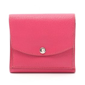 Hermes Hermès Til Tri-fold Wallet, Leather, Chevre, Women's, Pink