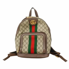 Gucci Backpack Daypack Ophidia 547965 Beige Brown Women's