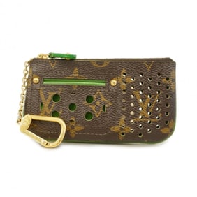 Louis Vuitton Wallet/Coin Case Monogram Perforated Pochette Cle M95186 Brown Vert Men's Women's