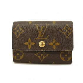 Louis Vuitton Wallet/Coin Case Monogram Porto Monnaie Plat M61930 Brown Men's Women's