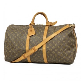 Louis Vuitton Boston Bag Monogram Keepall Bandouliere 55 M41414 Brown Men's Women's