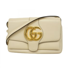 Gucci Shoulder Bag Ally 550129 Leather White Women's