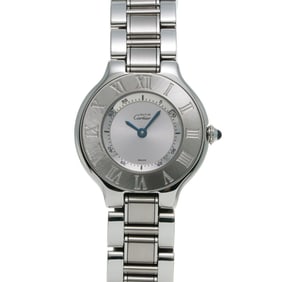 Cartier Must 21 SM W10109T2 Silver Ladies Watch Quartz