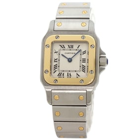 Cartier W20012C4 Santos Galbe SM Watch Stainless Steel SSxK18YG Women's CARTIER