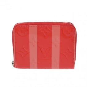 LOUIS VUITTON Louis Vuitton Monogram Vernis Rayure Zippy Coin Purse Poppy Petal M58065 Women's Case