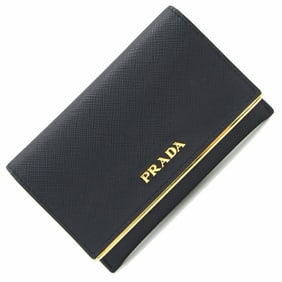 Prada Pass Case 1MC362 Black Leather Card Business Holder Women's PRADA