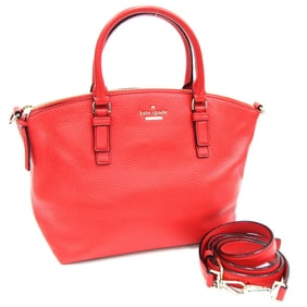 Kate Spade handbag Jackson Street Small PXRU7835 Red leather stripe women's