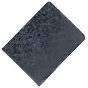 Louis Vuitton Bi-fold Wallet Taiga Portefeuille Mutiple M30530 Blue Marine Compact Men's LOUIS