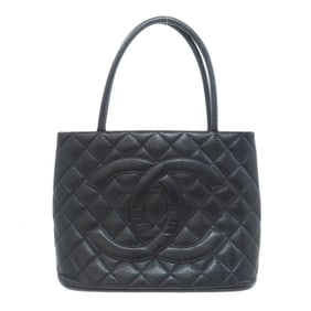 CHANEL Reprint Tote Bag Grained Calfskin Women's
