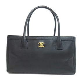 CHANEL Executive Tote Bag Calf Leather Women's