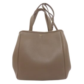 CELINE Small Fold Cabas Handbag Leather Women's