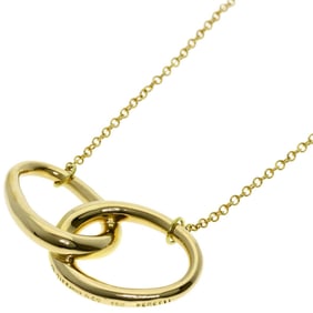 Tiffany Double Roof Necklace K18 Yellow Gold Women's TIFFANY&Co.