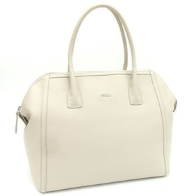 FURLA Tote Bag F6131 Light Beige Leather Hand for Women