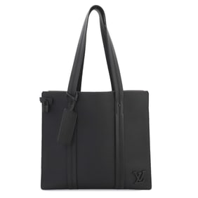 Louis Vuitton Aerogram Takeoff Leather Black M57308 RFID Tote