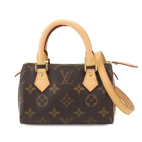 Louis Vuitton LOUIS VUITTON Monogram Speedy Hand Shoulder Bag Brown M41534 Mini