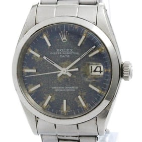 Vintage ROLEX Oyster Perpetual Date 1500 Steel Automatic Mens Watch BF576136