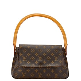 Louis Vuitton Monogram Looping Handbag M51147 Brown PVC Leather Women's LOUIS VUITTON