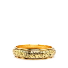 Saint Laurent Bangle Bracelet Gold Plated Women's SAINT LAURENT