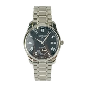 LONGINES Longines Watch Master Collection Power Reserve L2.908.4.51.6 Silver Black Dial Stainless