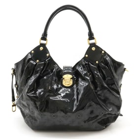 LOUIS VUITTON Louis Vuitton Monogram Mahina Surya L Tote Bag Shoulder Patent Leather Noir Black