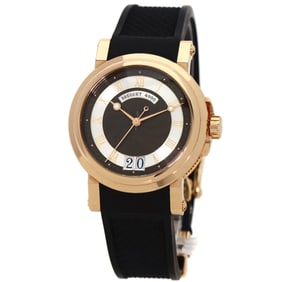 Breguet Ref.5817 Marine 2 Large Date Watch K18RG Rubber Men's