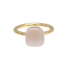 Pomellato Nude Ring Pink Quartz Pink Gold (18K),White Gold (18K) Fashion Quartz Band Ring Pink Gold