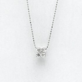 Ponte Vecchio Flower Motif Diamond Necklace White Gold (18K) Diamond Men,Women Fashion Pendant
