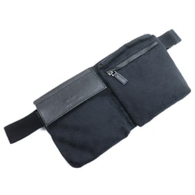GUCCI GG Canvas Belt Bag Waist Black 28566 Body Men's