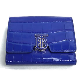 BURBERRY TB Folding Wallet Tri-fold Blue 8073880 Women's