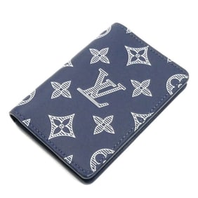 LOUIS VUITTON Louis Vuitton Organizer de Poche Card Case Navy M83378 Men's