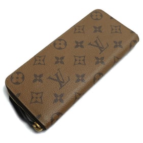 LOUIS VUITTON Louis Vuitton Portefeuille Clemence Long Wallet Round Monogram Reverse Brown M82336 IC