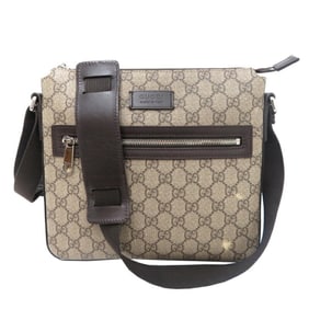 Gucci Women's and Men's Shoulder Bag 406410 GG Supreme Beige