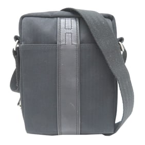 Hermes Acapulco Bandouliere PM Men's Shoulder Bag Toile Chevron Black