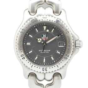 TAG Heuer Cell Watch WG1213-K0 Quartz Grey Dial Stainless Steel Men's HEUER