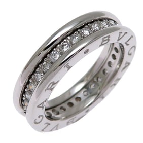 Bvlgari Bulgari #48 B.zero1 Diamond Women's/Men's Ring, 750 White Gold, Size 7.5