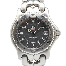 TAG Heuer Cell Watch WG1113-K0 Quartz Grey Dial Stainless Steel Men's HEUER