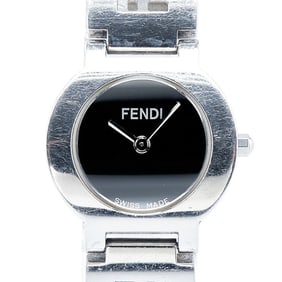 Fendi Watch 3050L Quartz Black Dial Stainless Steel Women's FENDI