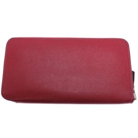 Hermes X stamp 2016 Azap long wallet for women, leather, red