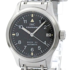 Polished IWC Mark XII Pilot Steel Automatic Ladies Watch IW442102 BF573254