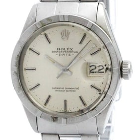 Vintage ROLEX Oyster Perpetual Date 1501 Steel Automatic Mens Watch BF574111