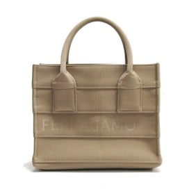Salvatore Ferragamo Small Tote Bag Beige