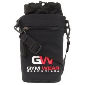 Unused Balenciaga Gymwear Weekend Bottle Holder 618193 Nylon Black Shoulder Bag 1384BALENCIAGA