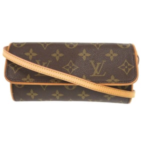 Louis Vuitton Pochette Twin PM Monogram M51854 Brown Shoulder Bag LV 0538LOUIS VUITTON