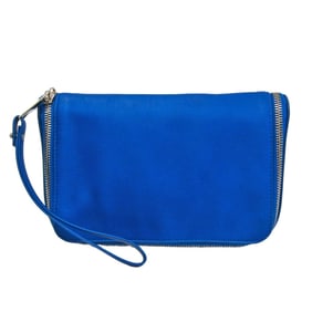 Bottega Veneta Organizer VA9V3 666770 Women's Leather Clutch Bag,Pouch Blue