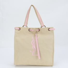 YSL Yves Saint Laurent Kahala Shoulder Hand Bag Pink Women's