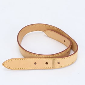 Louis Vuitton Monogram Hudson Leather Shoulder Strap, Tanned Bag for Women